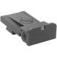 Kensight BoMar BMCS 1911 Chrome Moly Steel Sight, Rounded Serrated Blade, Black, 860-003
