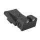 Kensight Bomar BMCS Rounded Blade Tritium Adjustable Rear Night Sight w/Arctic White Outlines, Black, 860-096
