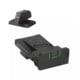 USED, Kensight Bomar BMCS in3 Tritium Barin 1911 Night Sight w/ 0.200in Tritium Flat Base Front Sight, Black, 960-038