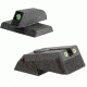 Kensight DAS 1911 Defense Adjustable Rear Sight Set Tritium Insert Night Sight w/ Serrated Blade, Fully Adjustable, Black, 960-629