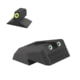 Kensight DFS Serrated Blade Fixed Rear 1911 Night Sight, Green, 990-622