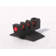 Kensight Fiber Optic Front Sight 0.118in Wide Blade Contoured Base, 0.160in Tall, Black, 870-526