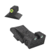 Kensight Bomar BMCS Adjustable Tritium Dot Rear Night Sight, Green, 990-093