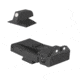 Kensight LPA TRT Arctic White Dot Serrated Beveled Blade Adjustable Target 1911 Rear Sight, Black, 970-056