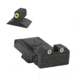 Kensight LPA TRT Contoured Tritium Adjustable Rear Night Sight, Green, 990-255