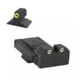Kensight LPA TRT Contoured Tritium Adjustable Rear Night Sight, Green, 990-255