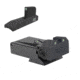 Kensight Ruger MKII, MKIII &amp; MKIV Adjustable Target Rear Tritium Night Sight Set w/Beveled Blade, Black, 960-995
