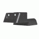 Kensight SLAM Dot Fixed Rear Sight, Designed for One-Handed Cocking/Cycling of Slide, fits Novak LoMount Sight Dovetail, Matte Black, Artic White Dots 860-662