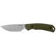 Kershaw Deschutes Skinner Knife, 3.9in, D2 Steel, Drop Point Fixed Blade, Olive, Polypropylene, Rubber Overlay Handle, 1883