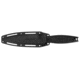 Kershaw Secret Agent Fixed Blade Knife, 4.4in SS Blk-Oxide Spear Point, Black, Rubberized, 4007