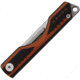 Ketuo Mini Orange/Black Folding Knife, 3.25in Closed, 2.25in Stainless Blade, Black/Orange G10 Handle, G10 MINI POCKET KNIFE
