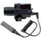 Kexuan Tac Light and Red Laser Sight Combo w/ Remowable Switch, 220 Lumens, Black, FLRL01