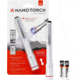 KeySmart Nano Torch XL Compact Pen Light, 120 Lumens, Silver, KS818-SVR