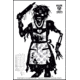 Killer Targets Zombie Housewife Target - Pack of 12 KT-012-ZMBW