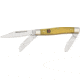 Klaas Stockman Sheepsfoot Blade, Yellow Handle, 3 3/8in. Closed KC3329