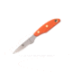 Knives of Alaska Badger Fixed Blade Knife, 2.64in, D2 Tool Steel, Drop Point Blade, Santoprene, Orange Handle, 00041FG