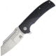 Komoran Linerlock G10 Folding Knife, 3.5in Stonewash SS Blade, Black Checkered G10 Handle, Thumb Stud, Pocket Clip, QRFEB03 / KO022