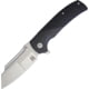 Komoran Linerlock G10 Folding Knife, 3.5in Stonewash SS Blade, Black Checkered G10 Handle, Thumb Stud, Pocket Clip, QRFEB03 / KO022
