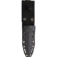 Krudo MANIKOMIO Knife, 11in Overall, 5in Black Partially Serrated 9Cr18Mov SS Blade, Black G10 Handle, Double Edge Blade, Black Kydex Sheath, KMAN910