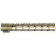Lead &amp; Steel Arc Ar15/M16 Free Float Handguard, 13in, Olive, ARC-HG-13-ODG
