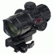 Leapers UTG ITA Red/Green T-Dot with QD Mount, Riser Adaptor, Black, 4.2in SCP-DS3840TDQ