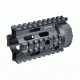 Leapers UTG PRO AR Pistol Free Float Quad Rail System MTU008, EDEMO1