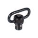 UTG Pro Standard Push Button QD Sling Swivel, 1in Loop, Black, TL-QDSW08A