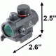 Leapers UTG 2.6in ITA Red/Green Micro Dot Sight with Integral QD Picatinny Mount, SCP-DS3026W