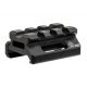 Leapers UTG Super Slim Picatinny Riser Mount, 0.5in Height, 3 Slots, Black, MT-RSX5S