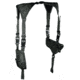 Leapers UTG Law Enforcement Horizontal Shoulder Holster, Left/Right Reversible, Black, PVC-H170B