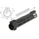 Leapers UTG PRO Forerunner 10in M-LOK Free Float Handguard, Black, MTU045SPM