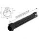 Leapers UTG PRO Forerunner 15in M-LOK Free Float Handguard, Black, MTU047SPM