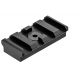 UTG Pro M-LOK 4-Slot Picatinny Rail Section, Black, MTURS09S