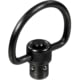 UTG Pro Push Button QD Sling Swivel, 1.25in C-Shape Loop, Black, TL-QDSW08C