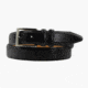 Lejon The Beveled Edge Leather Belt - Mens, Black, 44, L-14331-44