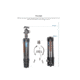 Leofoto LX-224CT/XB-32Q Reversible Travel Tripod w/ Ball Head Set, Black, LX-224CT+XB-32Q