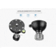 Leofoto YB-75LP Leveling Base w/ Handle for 75mm Bowl - 3/8'', Black, YB-75LP