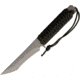 Linton Cutlery 12.5in Cord Wrapped Fixed Blade Knife, 12.5in Overall, 6in Satin Stainless Blade, OD Green Cord Wrapped Handle. Glass breaker, No Sheath, L97059A