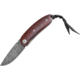 Lionsteel Mini Damascus Linerlock Folding Knife, 2.25in Damascus Steel Drop Point, Santos Wood Handle, Thumb Stud, 8210D ST