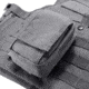 Loaded Gear CX-800 Accessory Pouch, Dual Zipper Design, Compatible w/ Molle System, Gray BI12634