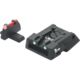 LPA SPF Fiber Optic Adjustable Sight Set For H&amp;K P30, Black, SPF01HK