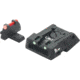 LPA SPF Fiber Optic Adjustable Sight Set For S&amp;W Military and Police M&amp;P, Black, SPF02SW