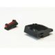 LPA SPF Fiber Optic Adjustable Sight Set For Walther P99, PPQ, PPQM2, No 22 Rimfire, Black, SPF15WA