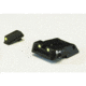 LPA SPL Fully Adjustable Luminova Night Sight Set For Walther PPQ Q5 Match, Black, SPL13WA