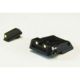 LPA SPL Fully Adjustable Luminova Night Sight Set For Walther PPQ Q5 Match, Black, SPL13WA