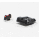 LPA SPS Fully Adjustable Black Target Rear Fiber Optic Front Sight Set For Glock 17-41, Black, SPS16GL6F