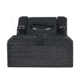 LPA TRT Adjustable Rear Sight Bomar Style For Colt 1911, Serrated 45, Black, TRT54FU07