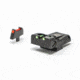 LPA TTF Fiber Optic Adjustable Sight Set For 1911 Colt 70 Series, Black, TTF45CT