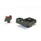 LPA TTF Fiber Optic Adjustable Sight Set For 1911 Colt 80 Series, Black, TTF80CT