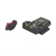 LPA TTF Fiber Optic Adjustable Sight Set For Beretta 8000 Cougar, 92A1, 98A1, M9A3, 90TWO, Black, TTF94BE